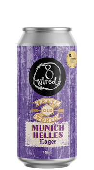 8 Wired Brave Old World - Munich Helles Lager 5.0% 440ml Can