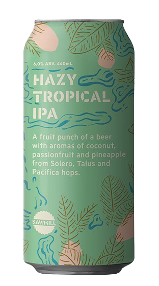 Sawmill Hazy Tropical IPA 440mL