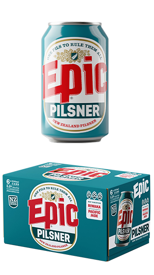 Epic NZ Pilsner 6pk 330ml cans