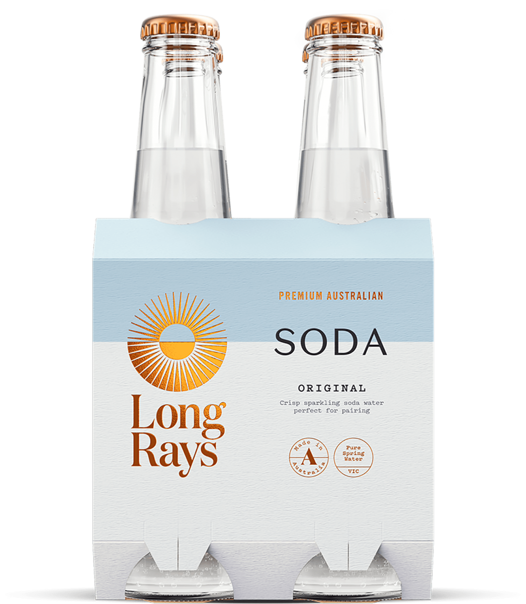 Long Rays Soda Water 275mL 4pk