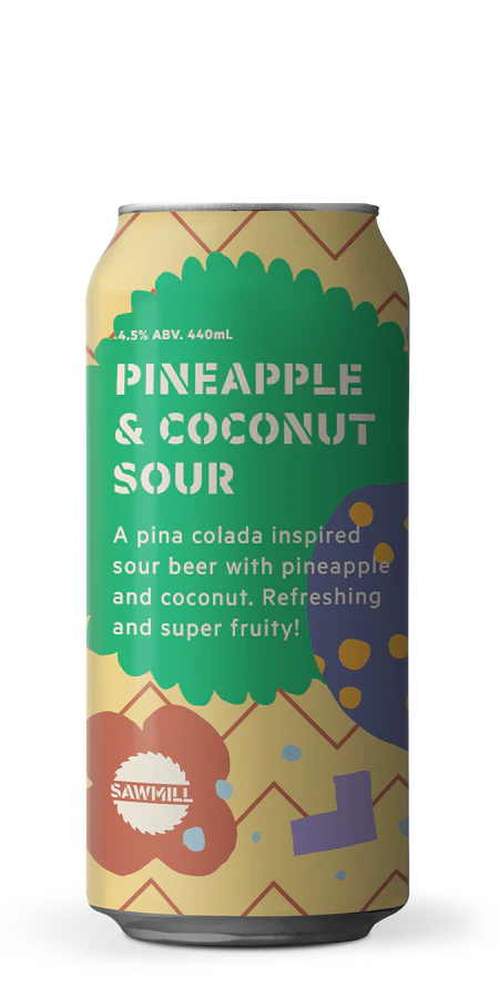 Sawmill Pineapple & Coconut Sour 4.5% 440ml Can