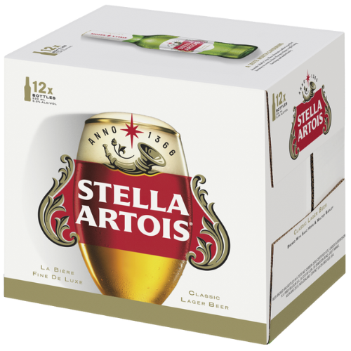 Stella Artois 330mL Bottle 12 Pack