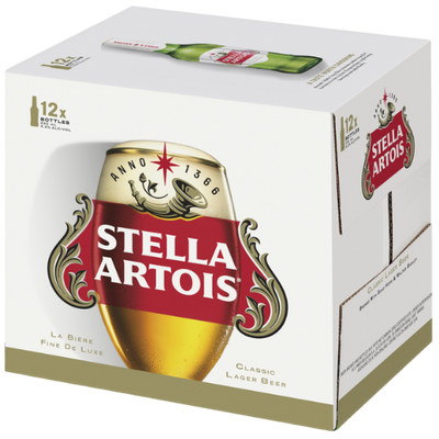 Stella Artois 330mL Bottle 12 Pack