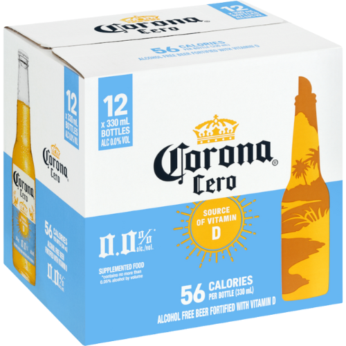 Corona Cero 0% 330mL Bottle 12 Pack