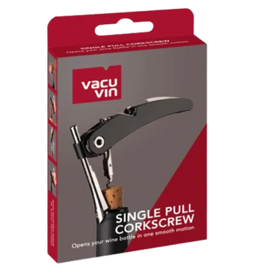 Vacu Vin Single Pull Corkscrew Black