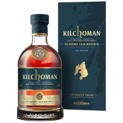 Kilchoman 'PX Sherry Cask Matured' 50% + Free Kilchoman Glencairn