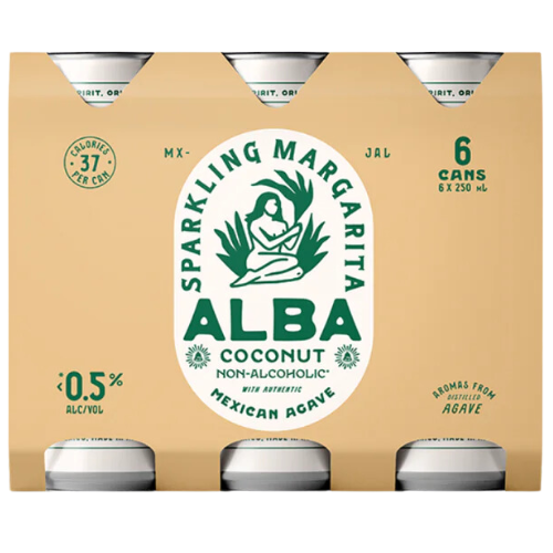 Alba Zero Coconut Sparkling Margarita 6pack