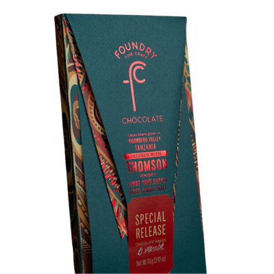 Foundry Tanzania x Thomson Pinot Noir Barrel-aged Whisky Chocolate 70%