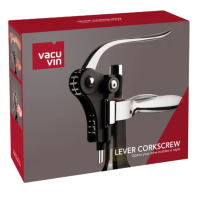 Vacu Vin Lever Corkscrew Black