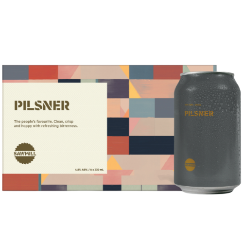 Sawmill Pilsner 6 pack 330ml cans