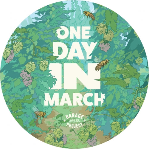 Garage Project One Day in March Fresh Hop Hazy IPA Tap Beer 250mL