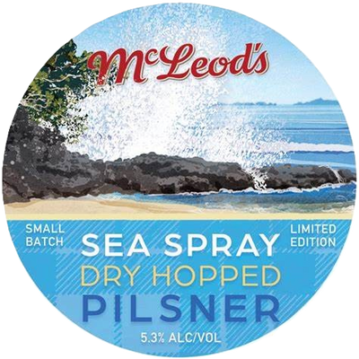 McLeod's Sea Spray Dry Hopped Pilsner Tap Beer 250mL