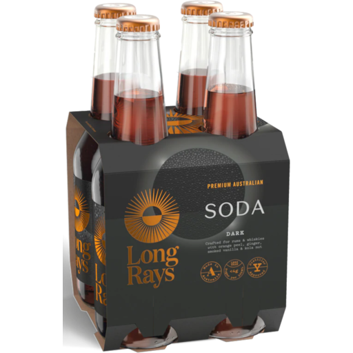 Long Rays Dark Soda 275mL 4pk