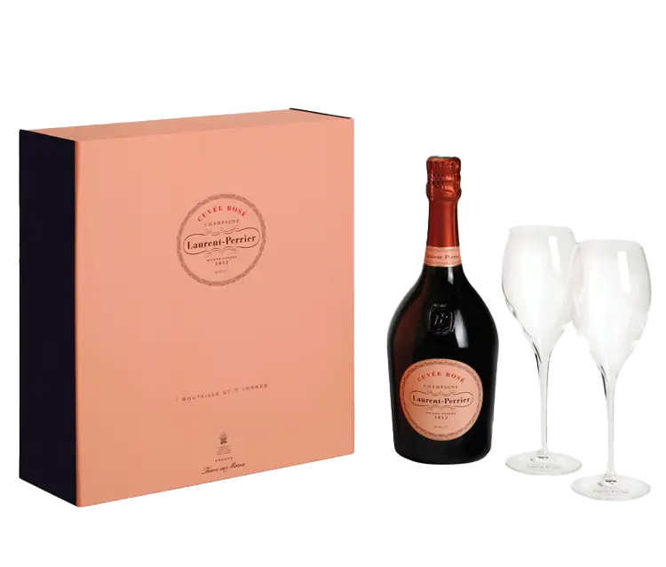 Laurent-Perrier Rosé NV Gift Pack with 2 Flutes NV