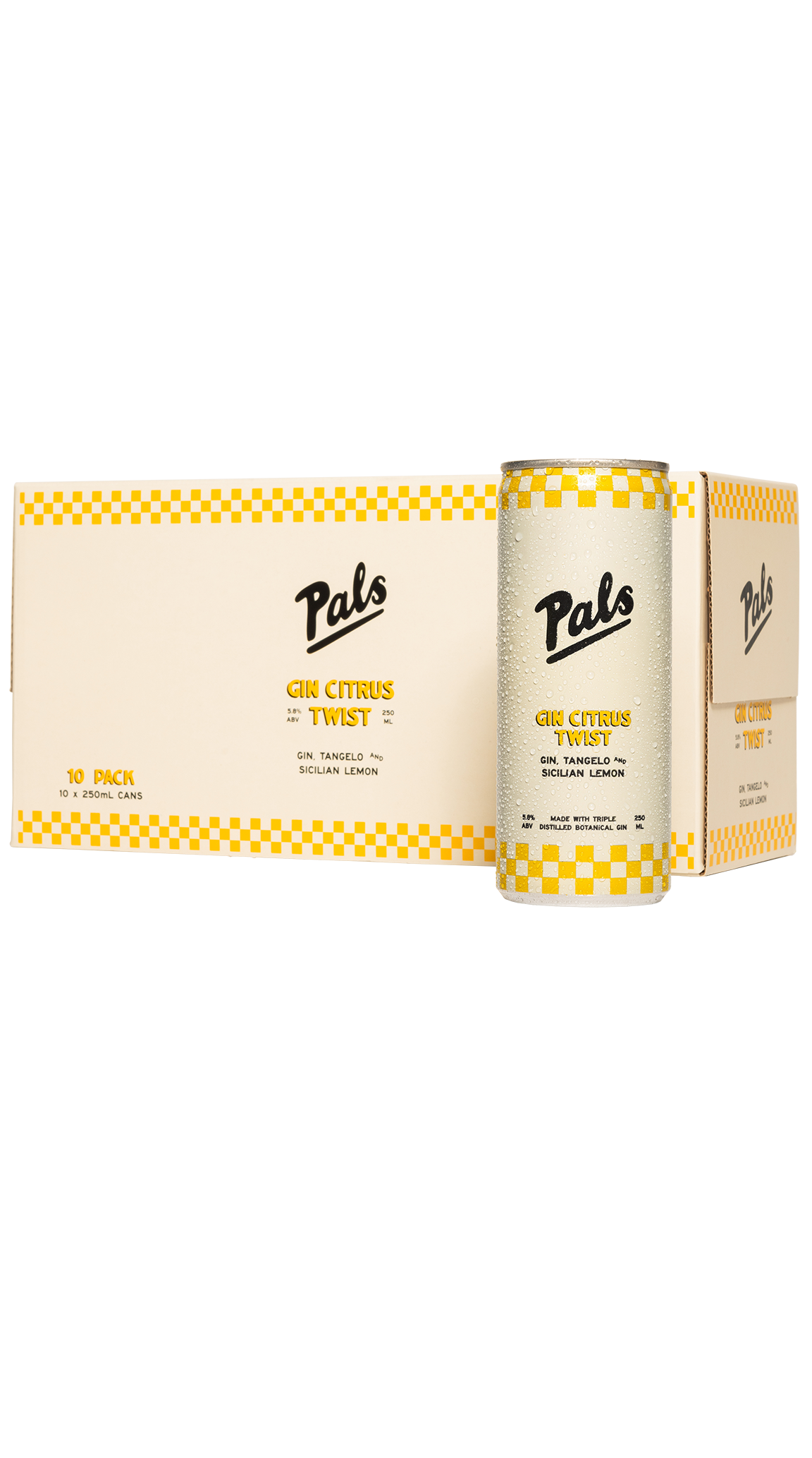 Pals Gin Citrus Twist 10x250ml cans